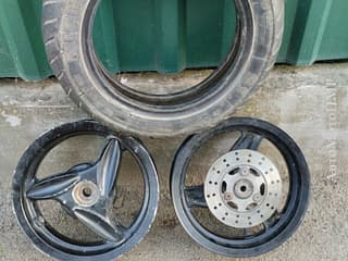 Продам диски литье Пиаджо, резина Мишлен и МОтотеч на хонду дио. Продаю мотоцикл Минск 125
