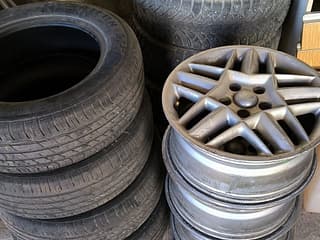 Wheels and tires in Moldova and Pridnestrovie<span class="ans-count-title"> 872</span>. Срочно !! Продам диски с с отличной резиной на 16( 5/108 )(резина 215/60 16-лето)