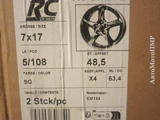 Selling discs  R17" 5x108 , 4 pcs. Discs in Pridnestrovie, Tiraspol. AutoMotoPMR - PMR Car Market.