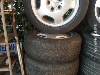Wheels with tires in the Moldova and Pridnestrovie. Продам одним комплектом четыре колеса от mercedes, 5x112 R16, с зимней резиной 205/55/R16